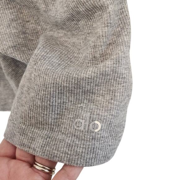 NWT Alo Yoga Seamless Ribbed Mellow Romper Gray M - Picture 8 of 10